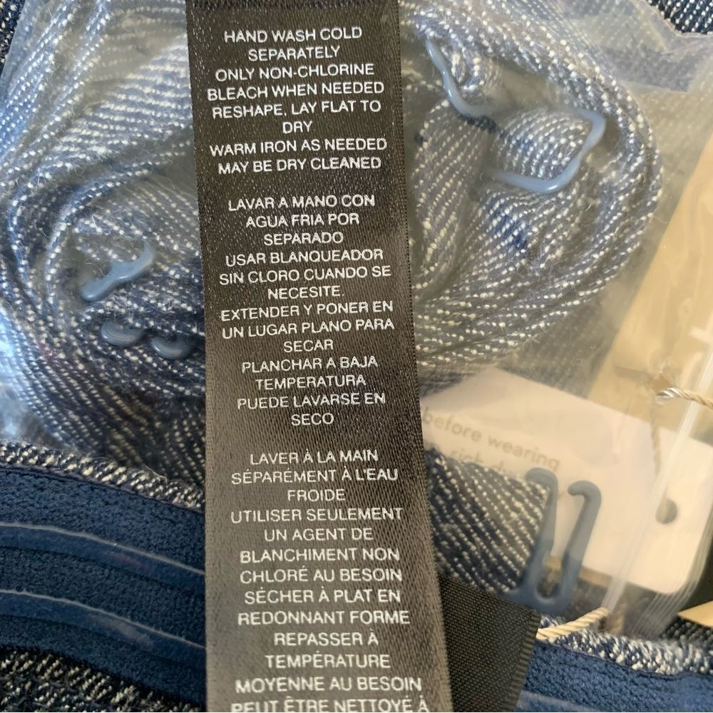 Chicos Black Label Linen Twill Jumpsuit Wide Leg Removable Straps Sz 8 (M) - Picture 12 of 12